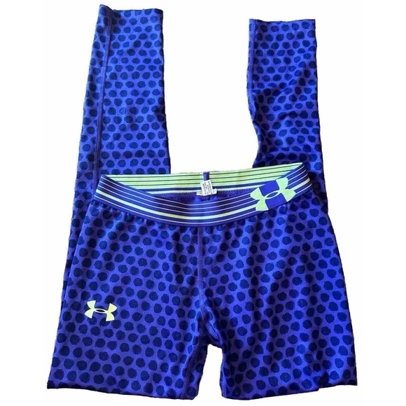 Under Armour‎ Women’s Polka Dot Heat Gear Leggings Size XS - Picture 1 of 6